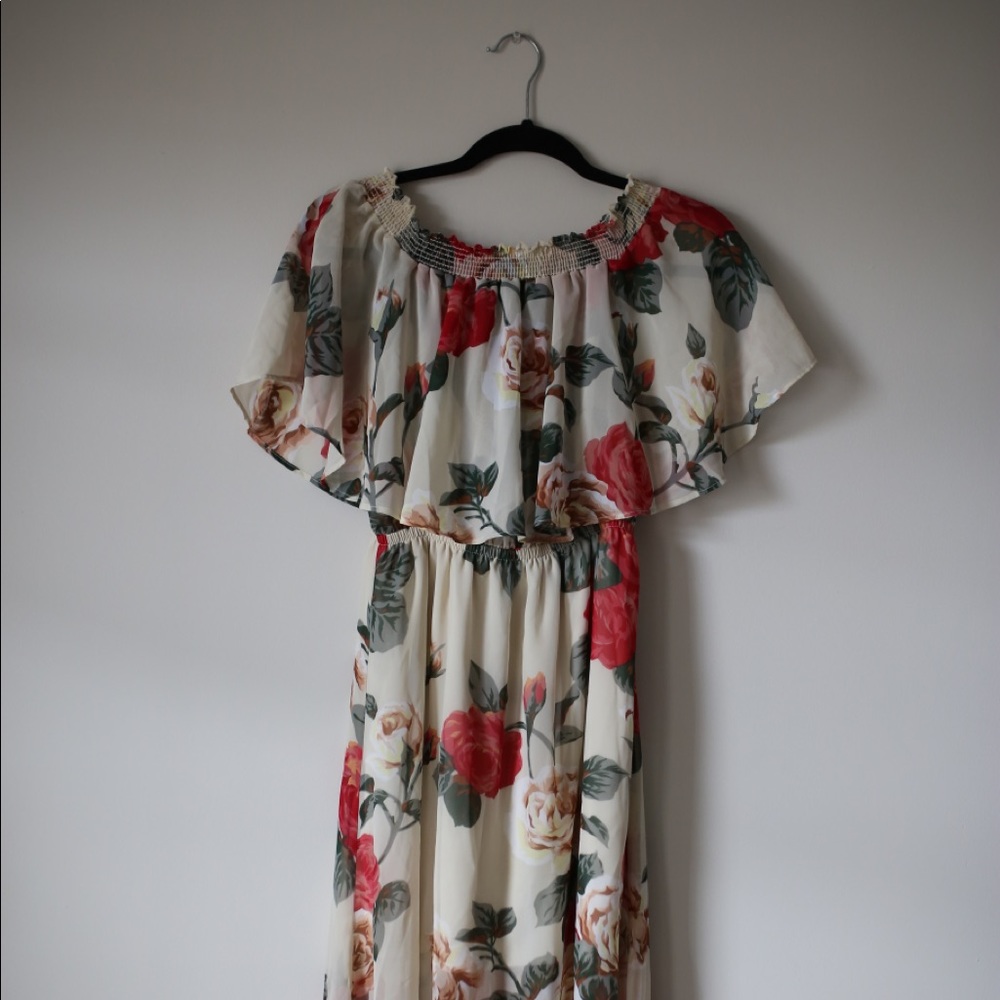 floral maxi dress